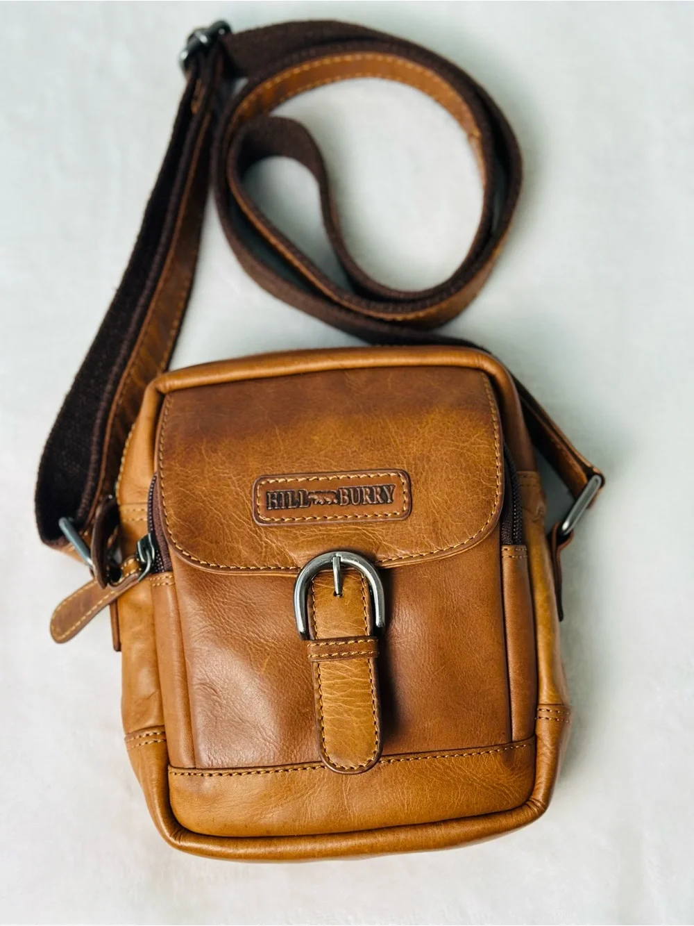 Hill Burry Leather Crossbody Bag